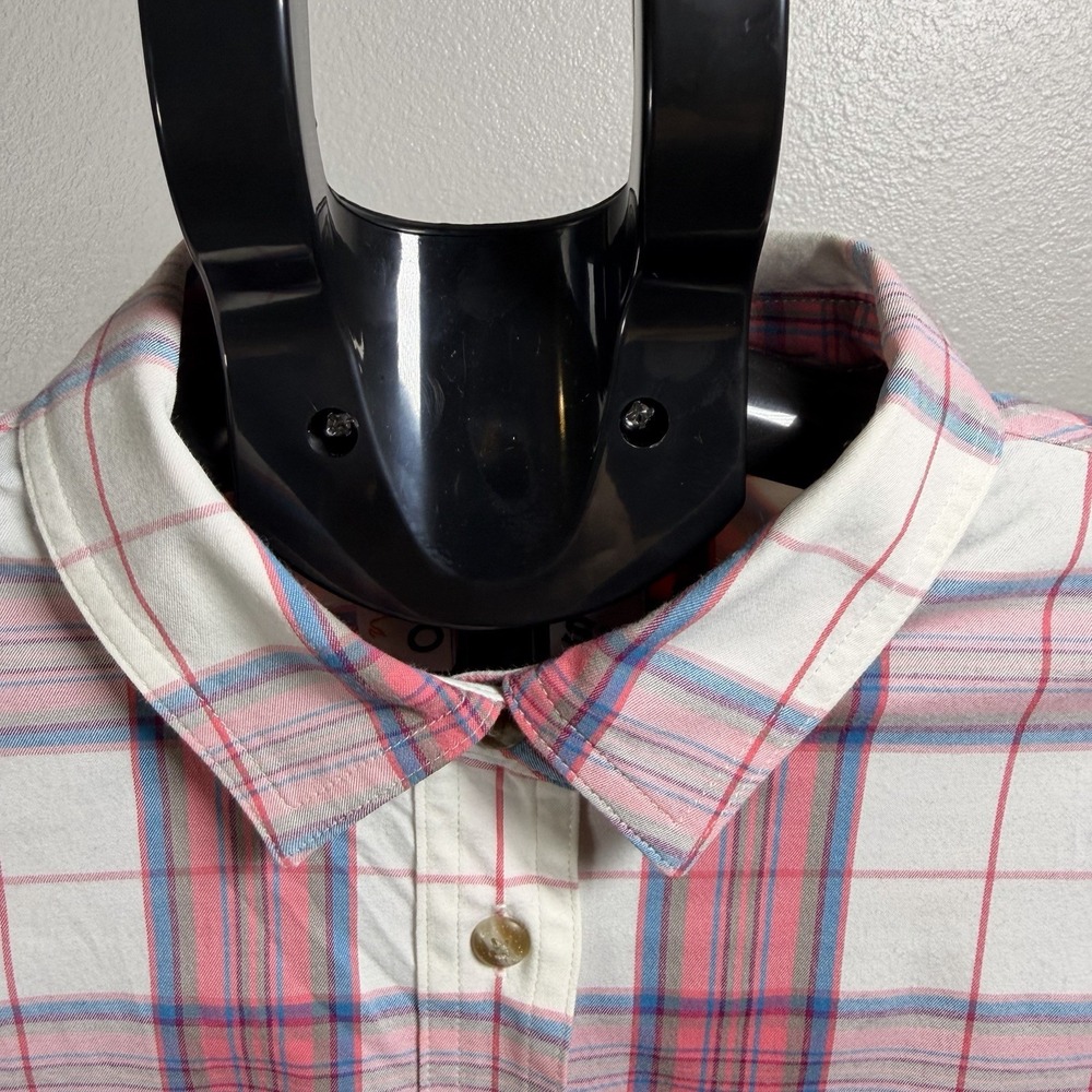 Orvis Pink Plaid Flannel Women's XS Western Button Up Shirt - Picture 2 of 14